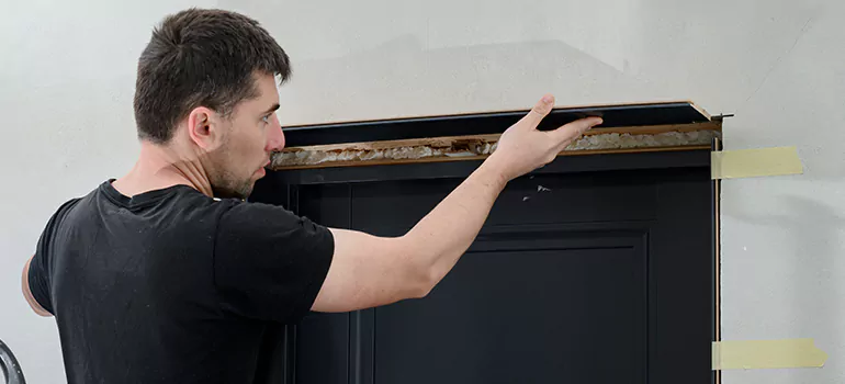 Wood Door Hole Repair in Campbell, CA