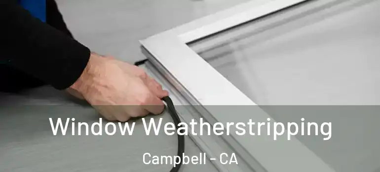  Window Weatherstripping Campbell - CA